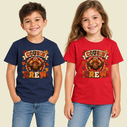 Cousin Crew Thanksgiving T Shirt Childrens Tee
