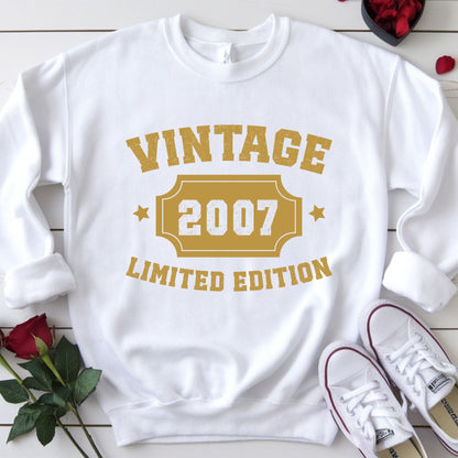 19th Birthday Shirt Vintage 2007 T-Shirt Limited Edition 19 Year Birthday Gift