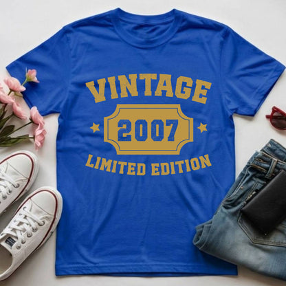 19th Birthday Shirt Vintage 2007 T-Shirt Limited Edition 19 Year Birthday Gift
