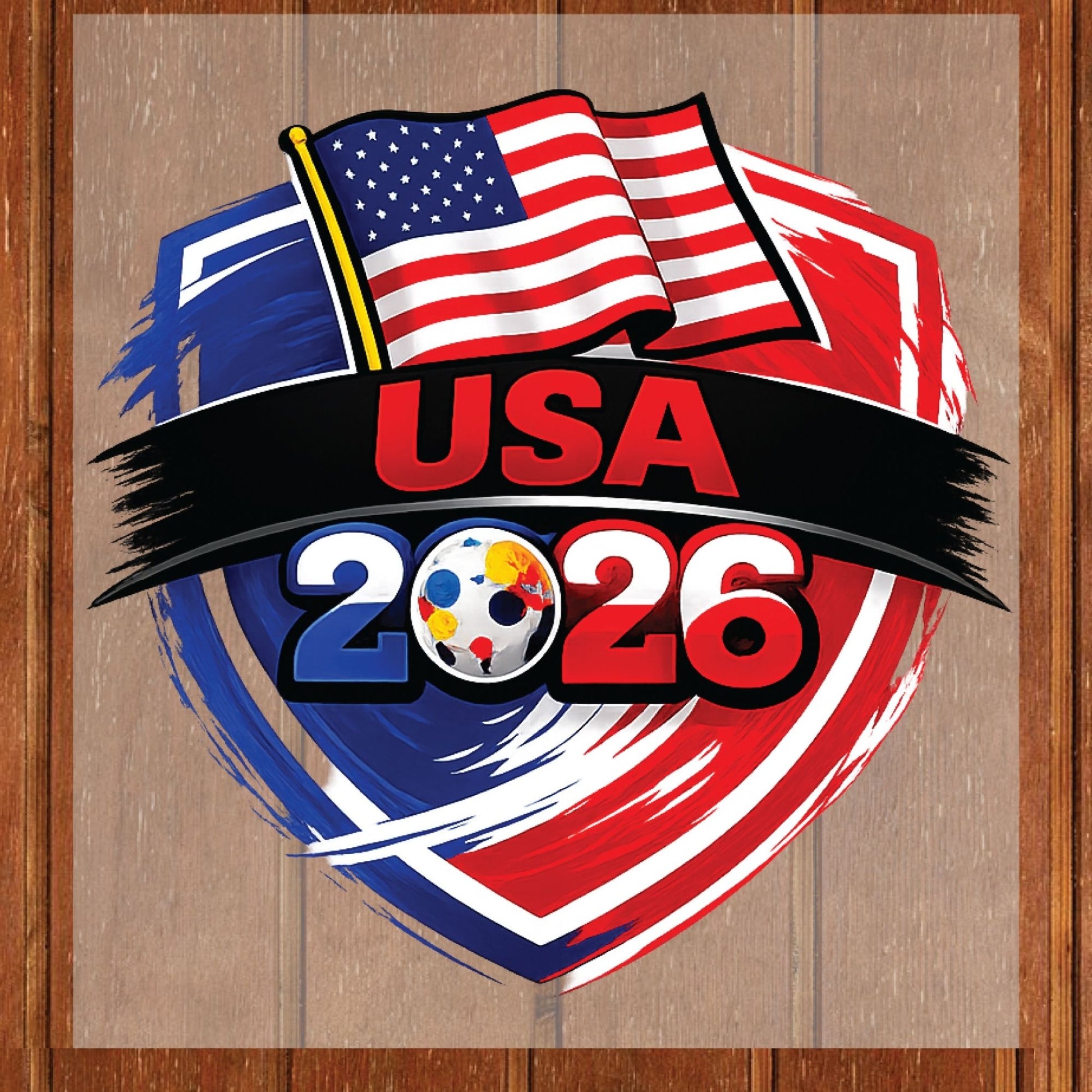 USA World Cup 2026 DTF Transfer Ready to Press Stars and Stripes Soccer Heat Transfer For Shirts Football Supporter UV Sticker Prints