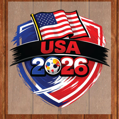 USA World Cup 2026 DTF Transfer Ready to Press Stars and Stripes Soccer Heat Transfer For Shirts Football Supporter UV Sticker Prints