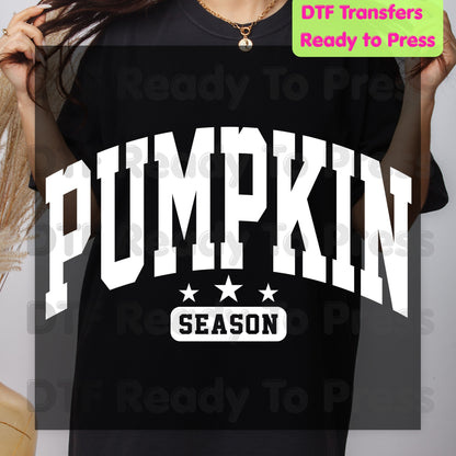 Pumpkin Season DTF Transfer Ready to Press