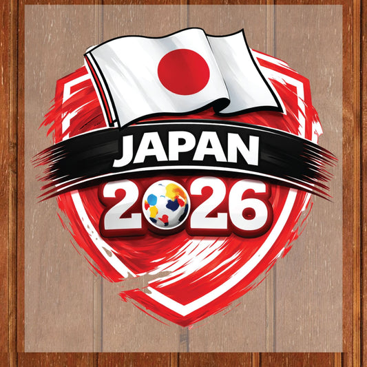 Japan World Cup 2026 DTF Transfer Ready to Press Samurai Blue Soccer Heat Transfer For Shirts Football Supporter UV Sticker Prints