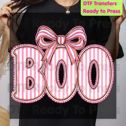 Pink Spooky Nurse Squad DTF Transfers, Halloween Ghost Stethoscope Medical Bandage Ready to Press