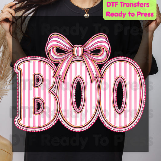Pink Spooky Nurse Squad DTF Transfers, Halloween Ghost Stethoscope Medical Bandage Ready to Press