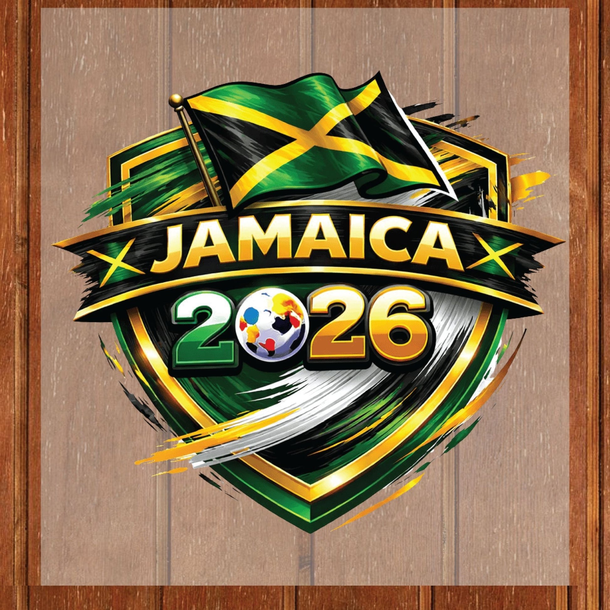 Jamaica World Cup 2026 DTF Transfer Ready to Press Reggae Boyz Soccer Heat Transfer For Shirts Football Supporter UV Sticker Prints