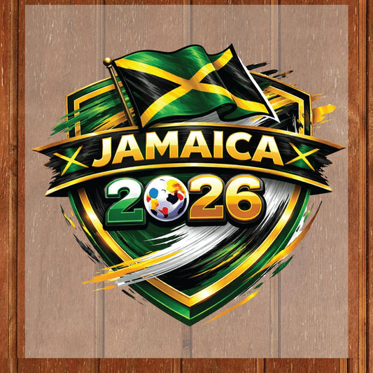 Jamaica World Cup 2026 DTF Transfer Ready to Press Reggae Boyz Soccer Heat Transfer For Shirts Football Supporter UV Sticker Prints