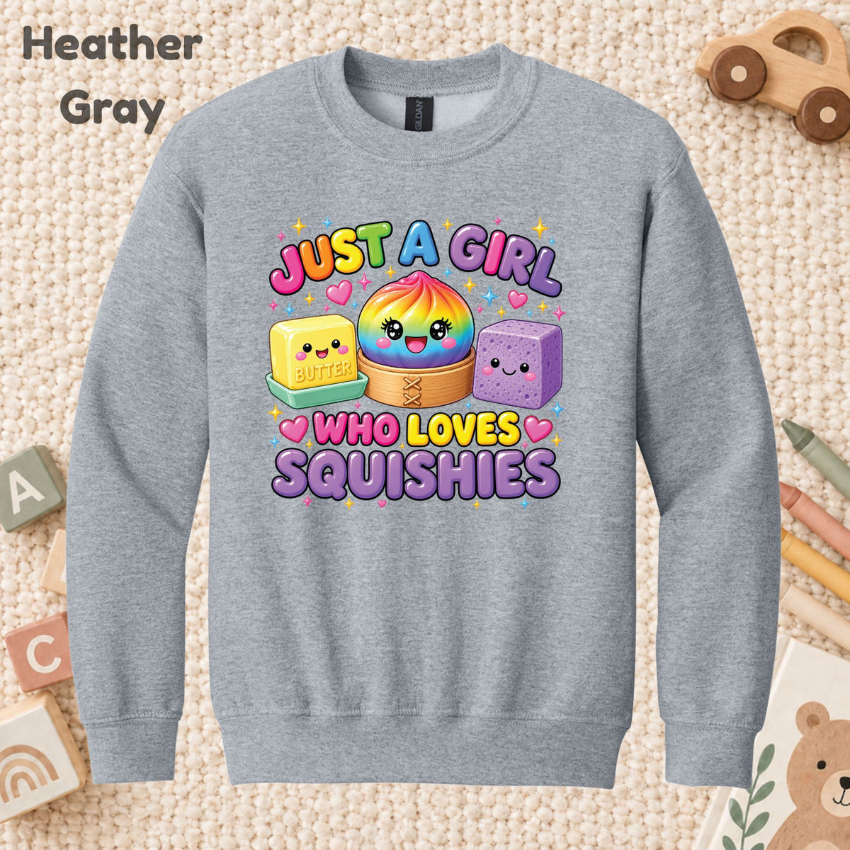 Just a Girl Who Loves Squishies T-Shirt, Cute Kawaii Tee, Squishy Lover Sweatshirt