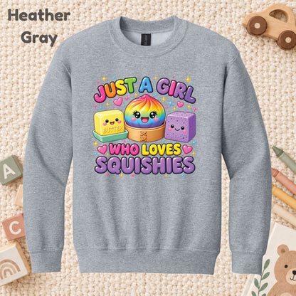 Just a Girl Who Loves Squishies T-Shirt, Cute Kawaii Tee, Squishy Lover Sweatshirt