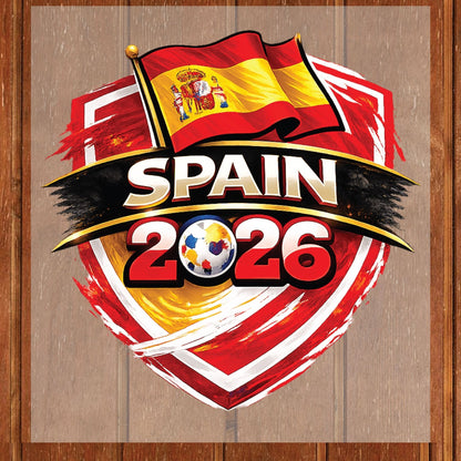 Spain World Cup 2026 DTF Transfer Ready to Press