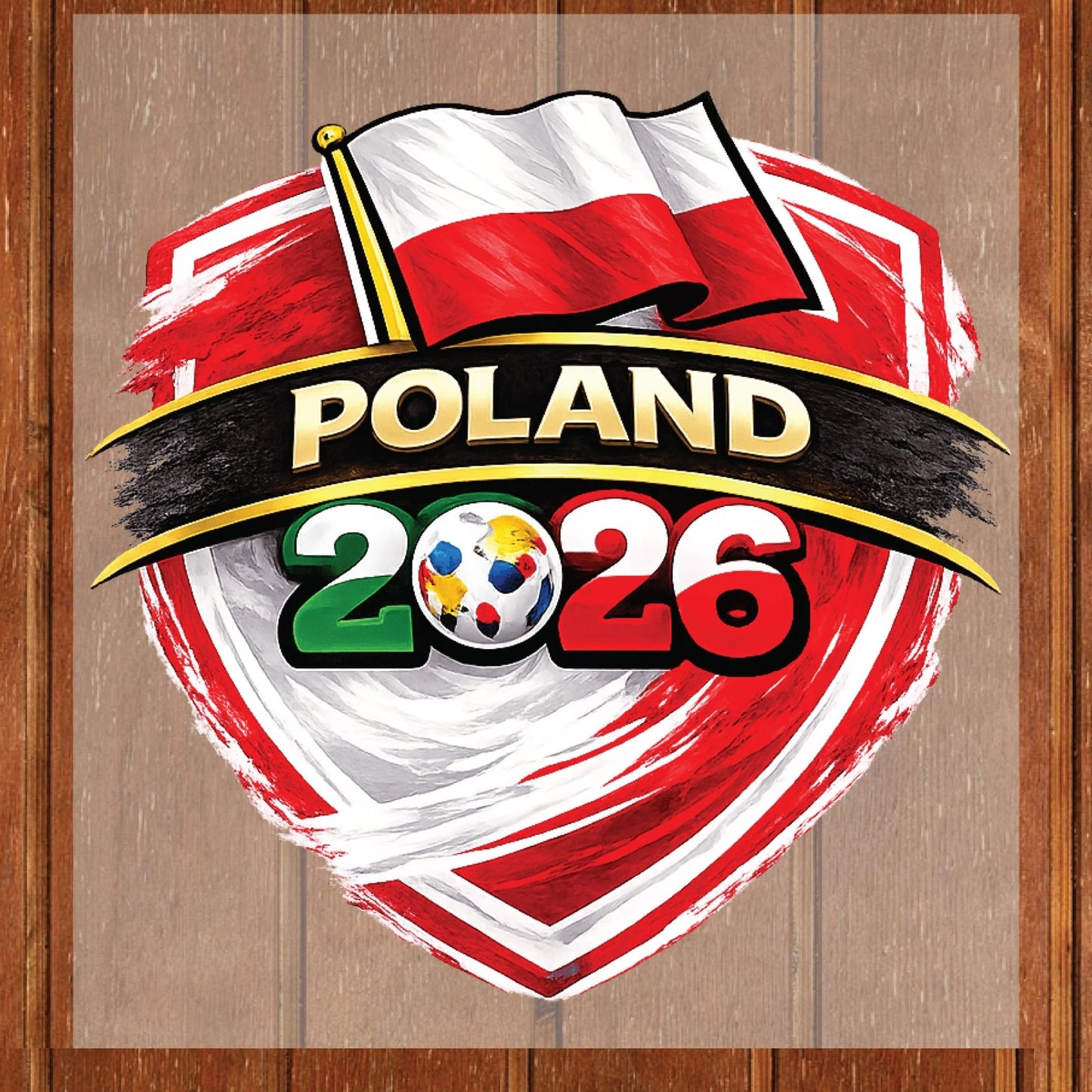 Poland World Cup 2026 DTF Transfer Ready to Press