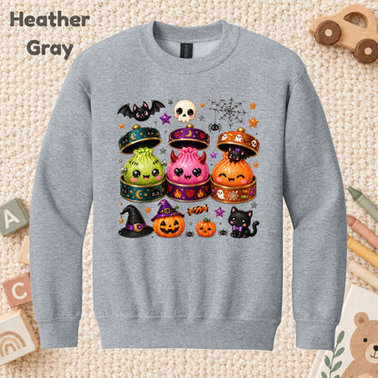 Cute Halloween Dumplings KawaiiT-Shirt, Monster Spooky Season Graphic Tee