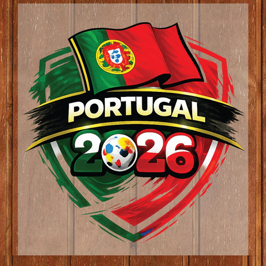 Portugal World Cup 2026 DTF Transfer Ready to Press Seleção das Quinas Soccer Heat Transfer For Shirts Football Supporter UV Sticker Prints