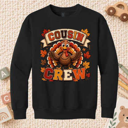 Cousin Crew Thanksgiving T Shirt Childrens Tee