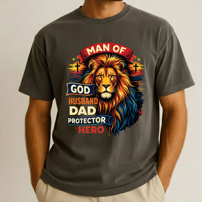 Dad Premade Gang Sheet Father's Day DTF Transfer ready to Press Man of God American Daddy Heat Transfer for Shirts