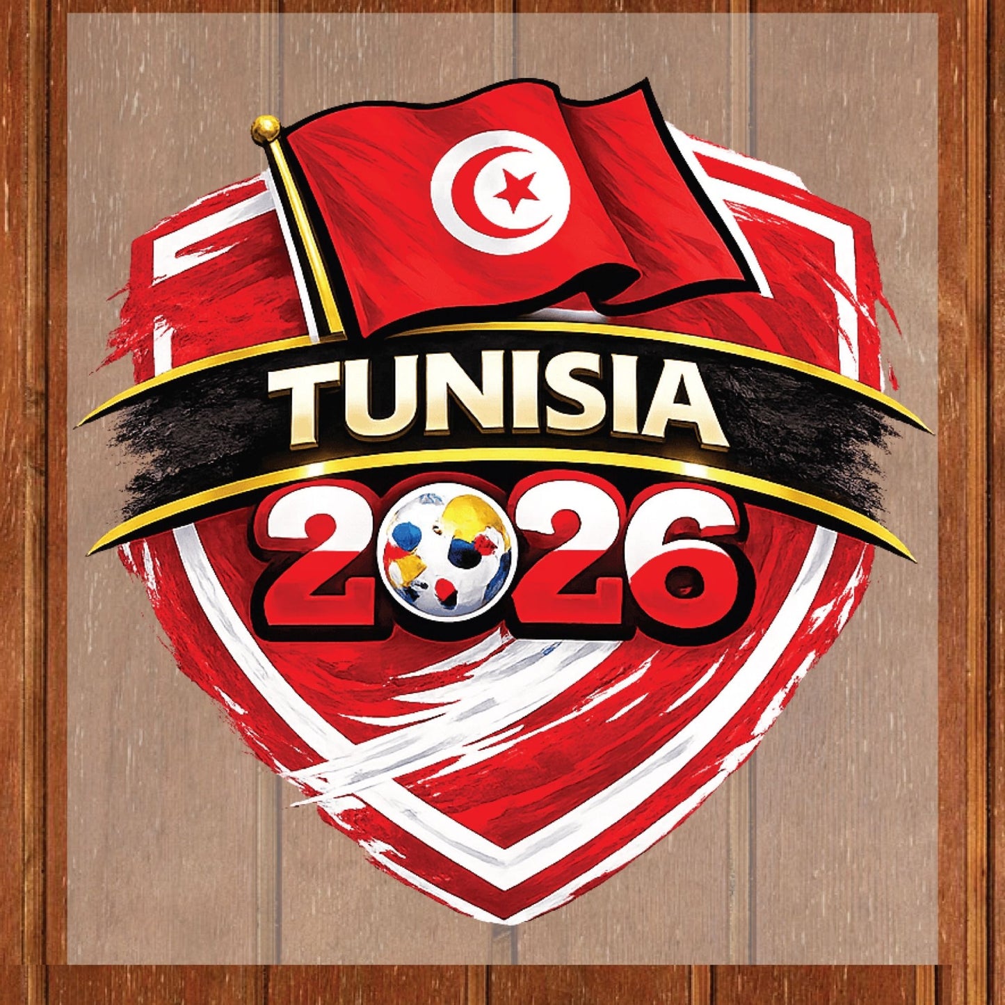 Tunisia World Cup 2026 DTF Transfer Ready to Press
