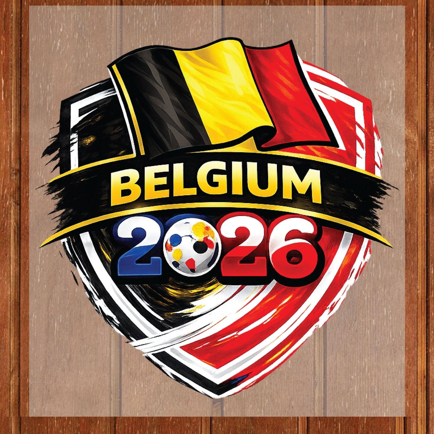 Belgium World Cup 2026 DTF Transfer Ready to Press Red Devils Soccer Heat Transfer For Shirts Football Supporter UV Sticker Prints