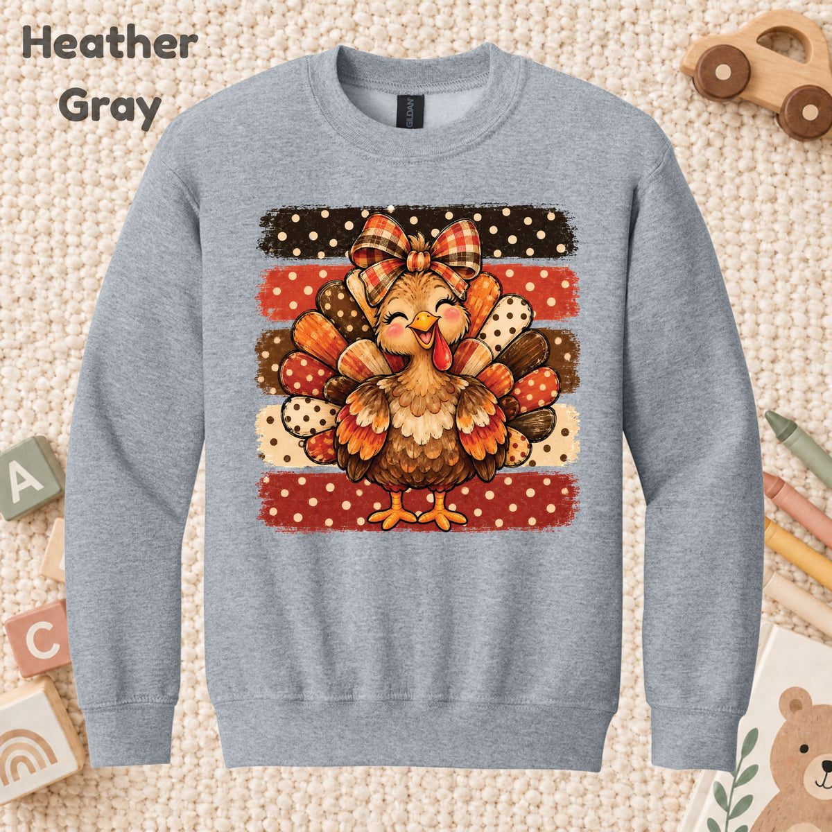Cute Turkey Bow T-Shirt, Polka Dot Thanksgiving Tee, Striped Fall Sweatshirt