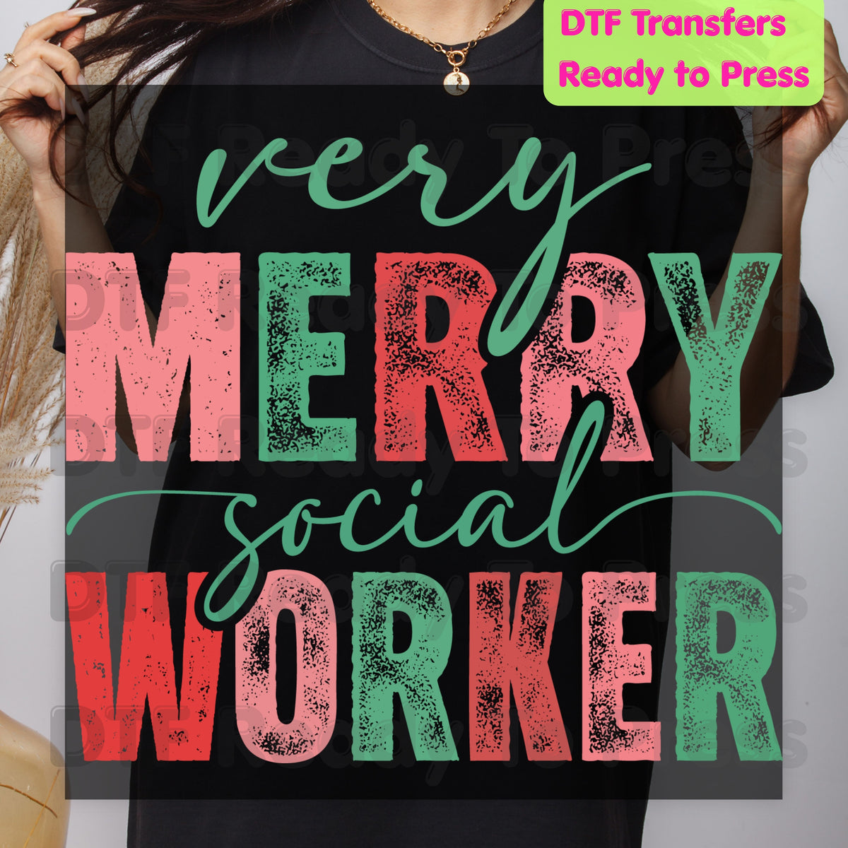 Christmas CNA Buffalo Plaid DTF Transfers, Medical Nursing Lights Bandage Holiday Ready to Press