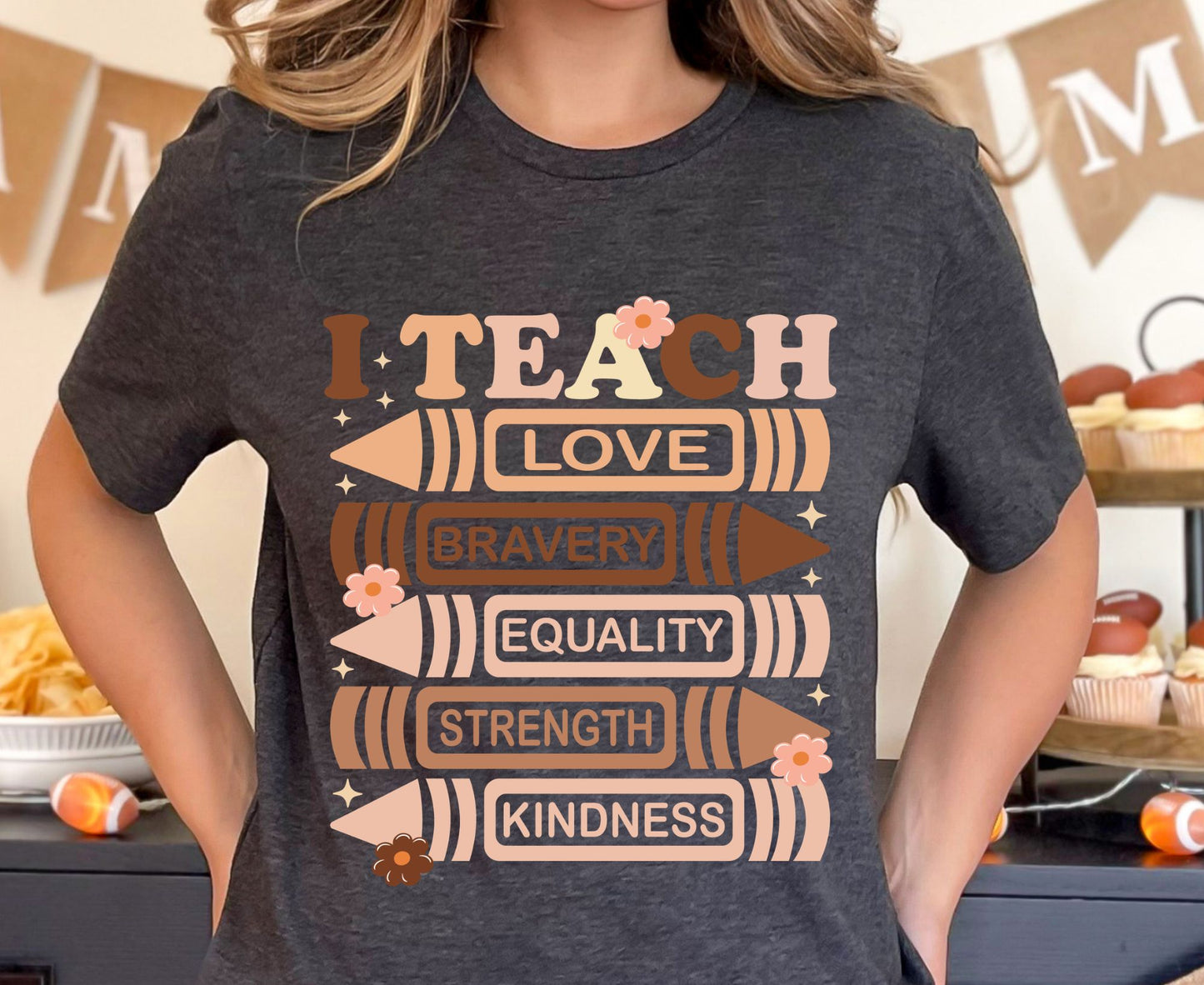 Teacher Premade Gang Sheet Teacher DTF Transfer Ready to Press Designs Teach Heat Transfer For Shirts Teacher Life Gifts