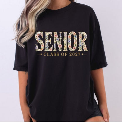 DTF Gang Sheet Senior Class of 2027 Premade Graduation DTF Transfer Ready to Press Class of 2k27 Heat Transfer Trendy Senior Shirt