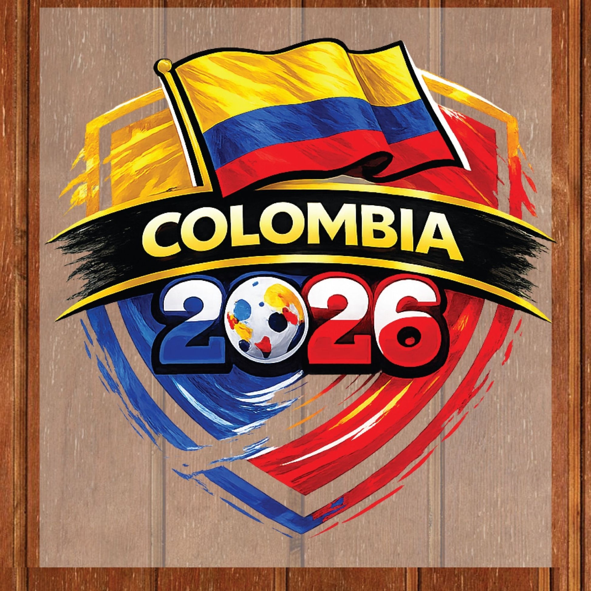 Colombia World Cup 2026 DTF Transfer Ready to Press Los Cafeteros Soccer Heat Transfer For Shirts Football Supporter UV Sticker Prints
