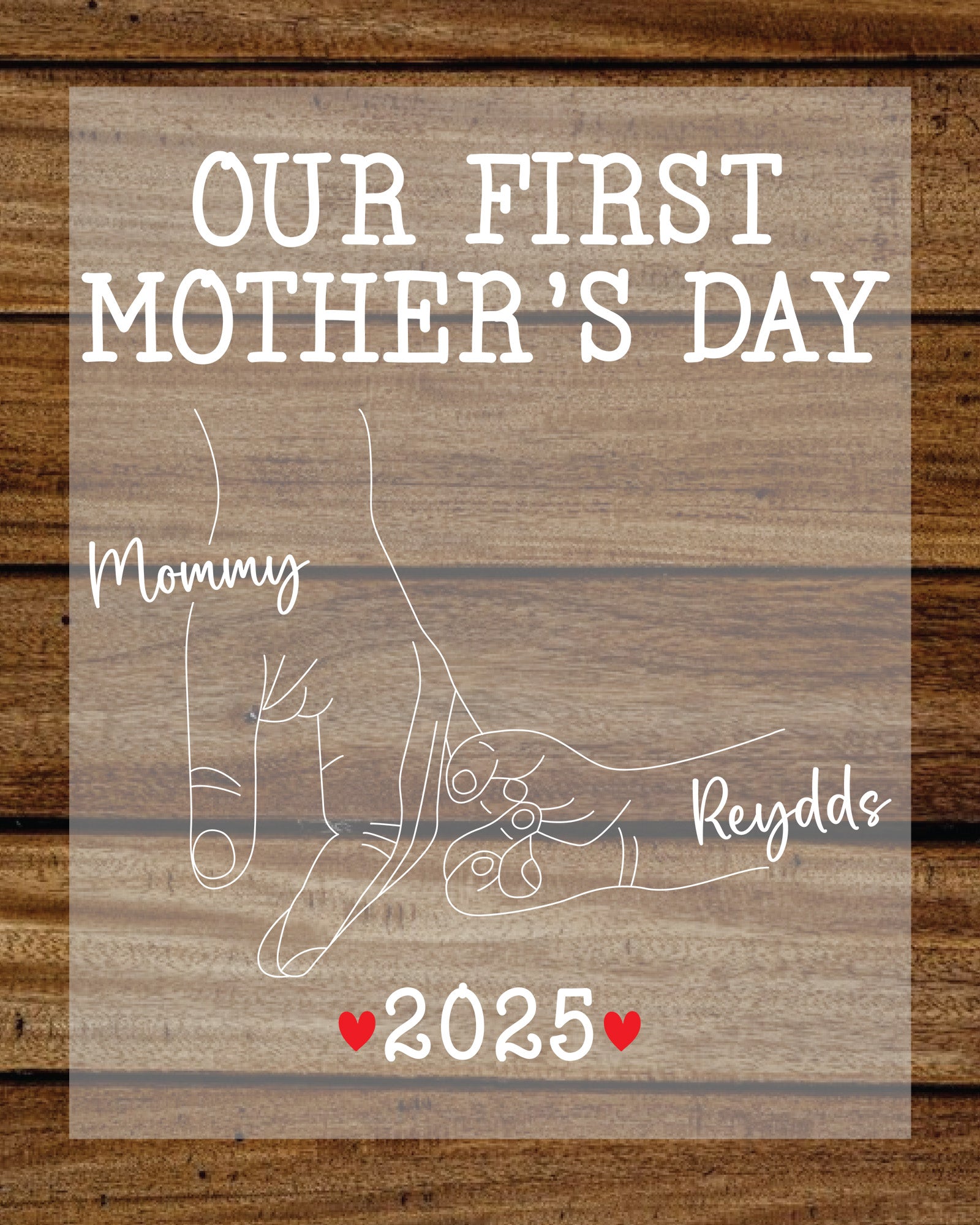 1st Mothers Day Mommy and Me DTF Transfer
