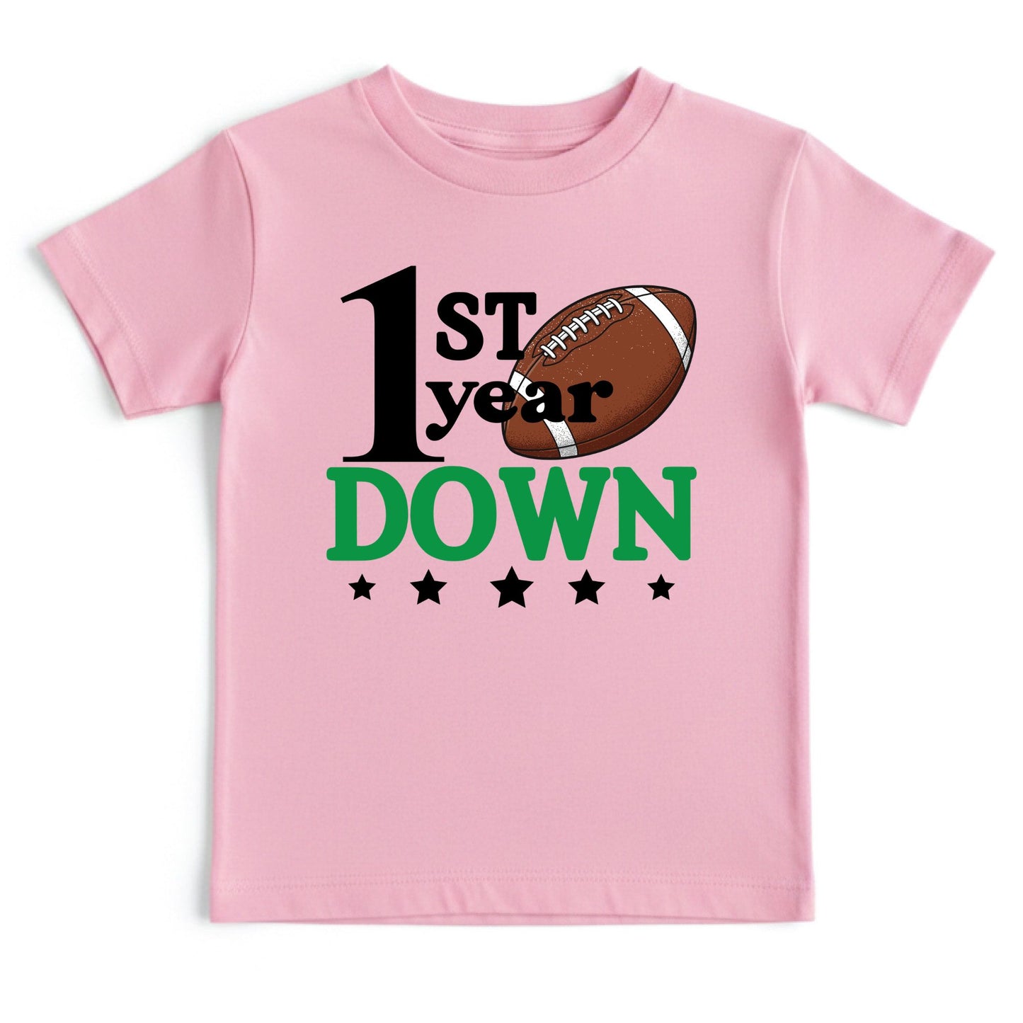 1st Birthday Baby Bodysuit 1st Year Down Birthday Shirts Game Day Toddler Tees First Birthday Baby Tshirts