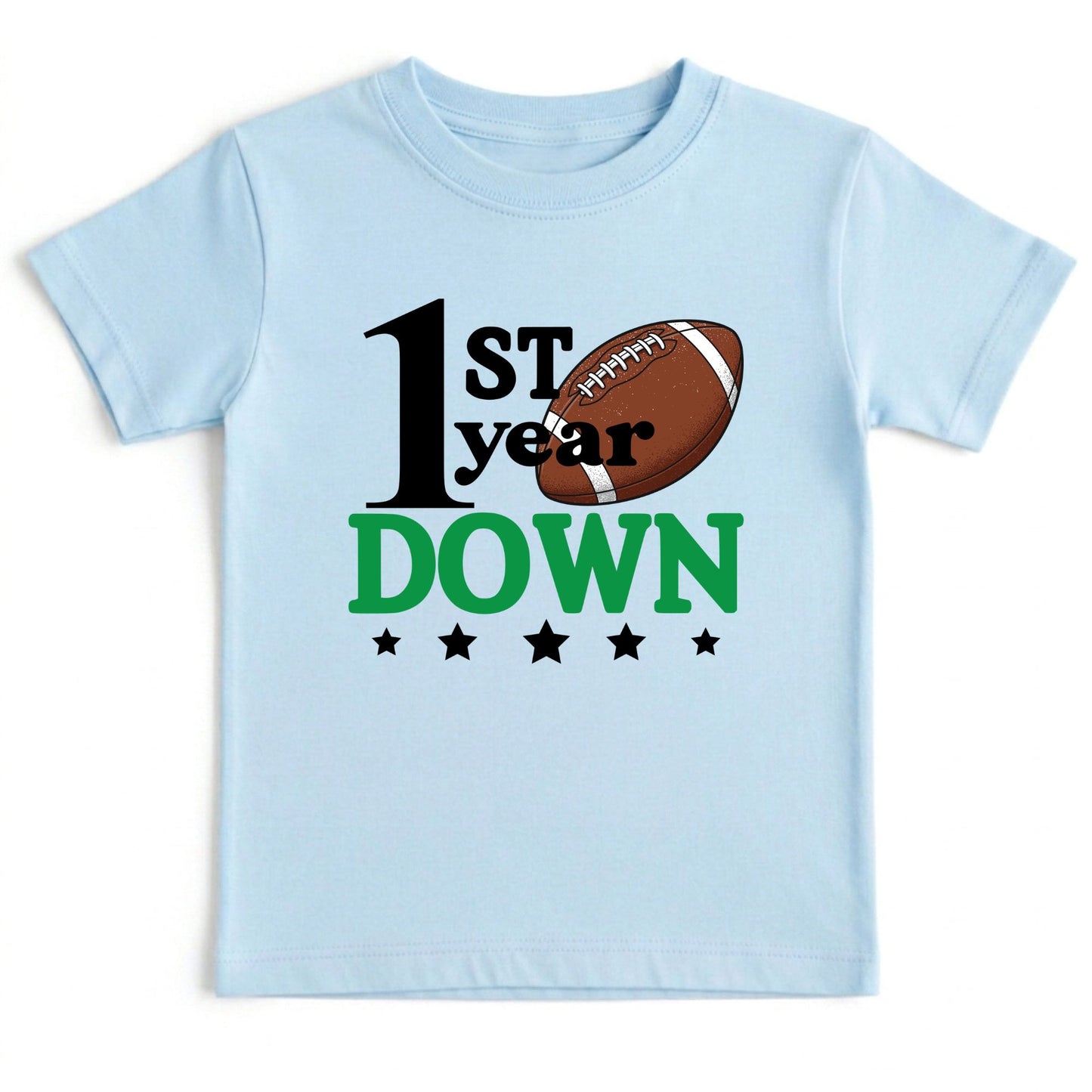 1st Birthday Baby Bodysuit 1st Year Down Birthday Shirts Game Day Toddler Tees First Birthday Baby Tshirts