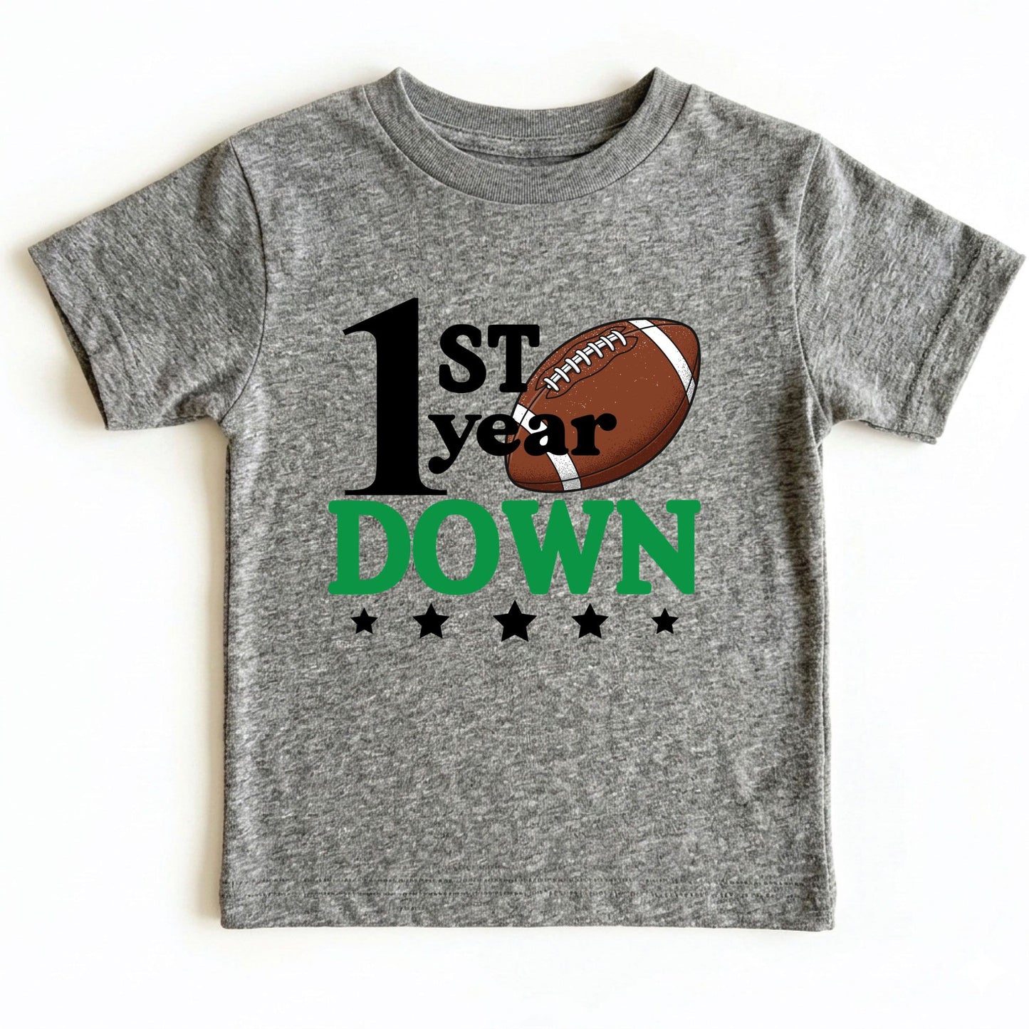 1st Birthday Baby Bodysuit 1st Year Down Birthday Shirts Game Day Toddler Tees First Birthday Baby Tshirts