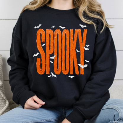 Spooky Halloween Bats Orange Frosting T-Shirt, Halloween Season Cute Spooky Tee