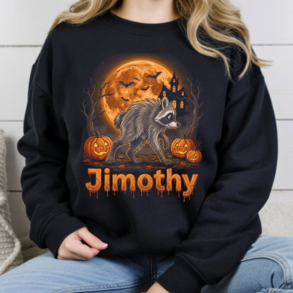 Halloween Jimothy Werewolf T-Shirt, Spooky Moon Pumpkin Horror Tee