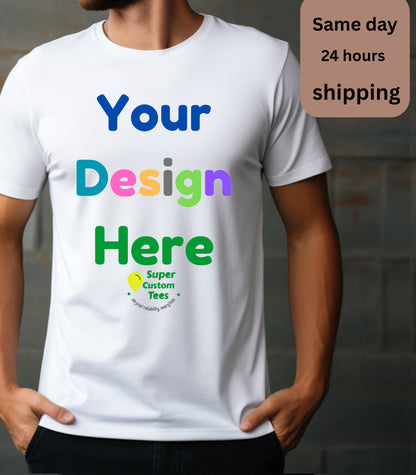Custom T Shirts - Gildan Heavy Cotton Short Sleeve Tees - Same Day Printing
