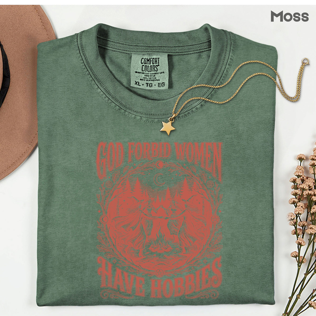 God Forbid Women Have Hobbies Dancing Witches T-Shirt, Vintage Ritual Sarcastic Tee