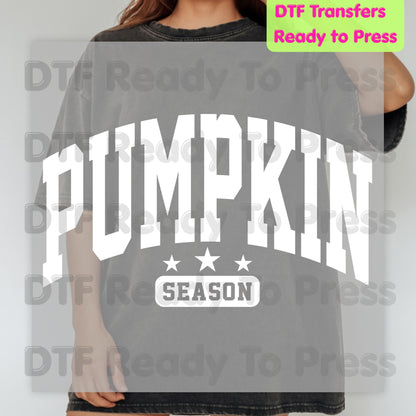 Pumpkin Season DTF Transfer Ready to Press