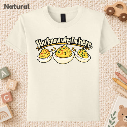 You Know Why I'm Here T-Shirt, Funny Deviled Eggs Thanksgiving Tee, Holiday Food Sweatshirt