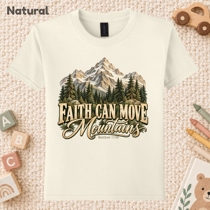 Faith Can Move Mountain Shirts for Hiking Adventure Christian Sweatshirts for Adult Youth Long Sleeve T Shirts