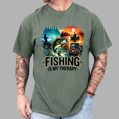 Fishing Premade Gang Sheet Father's Day DTF Transfer ready to Press Fishing Dad American Freedom Theme Heat Transfer for Shirts