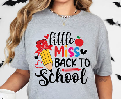 Back to School Premade Gang Sheet Retro School DTF Transfer ready to Press Teacher Student Heat Transfer for Shirts