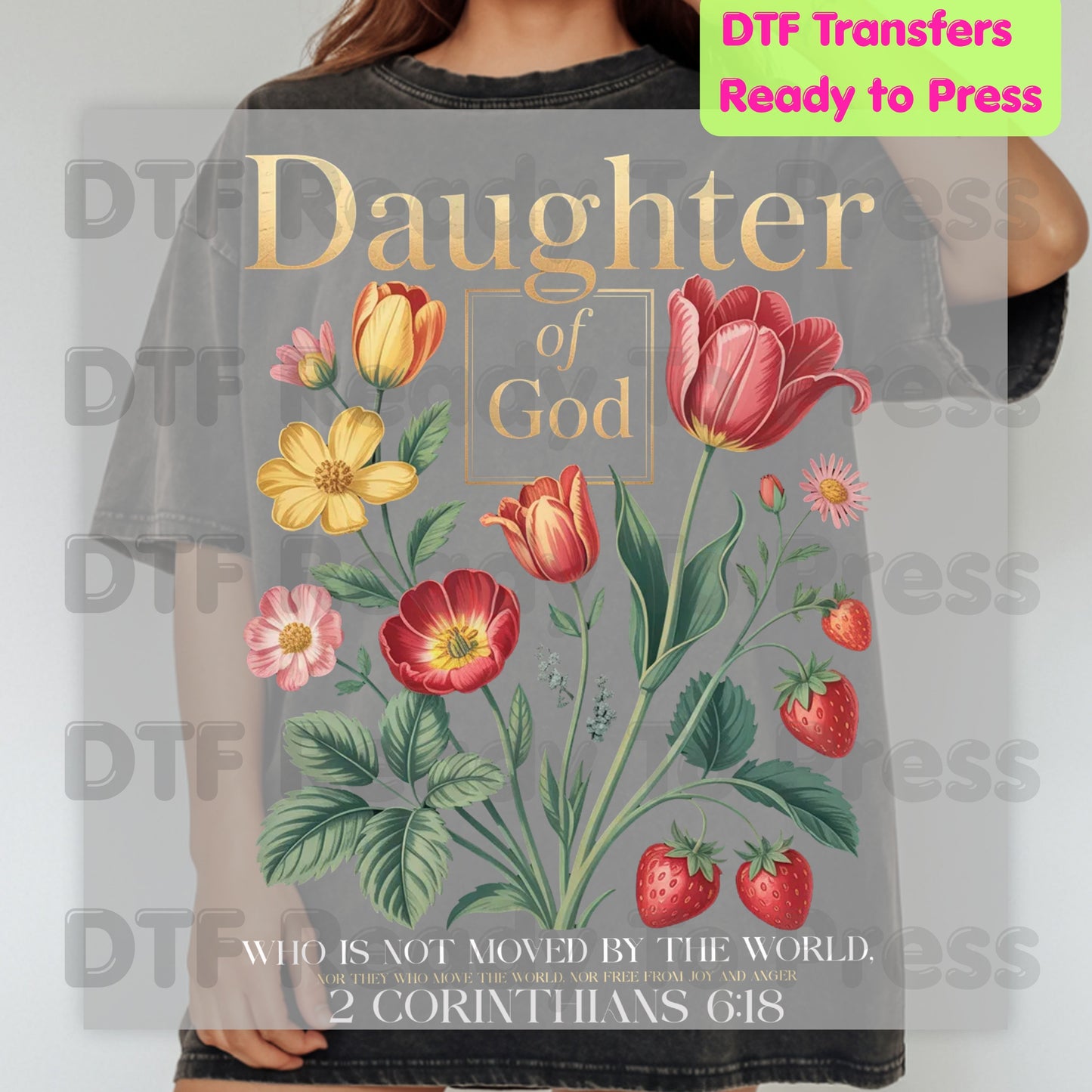 Daughter of God DTF Transfer Ready to Press