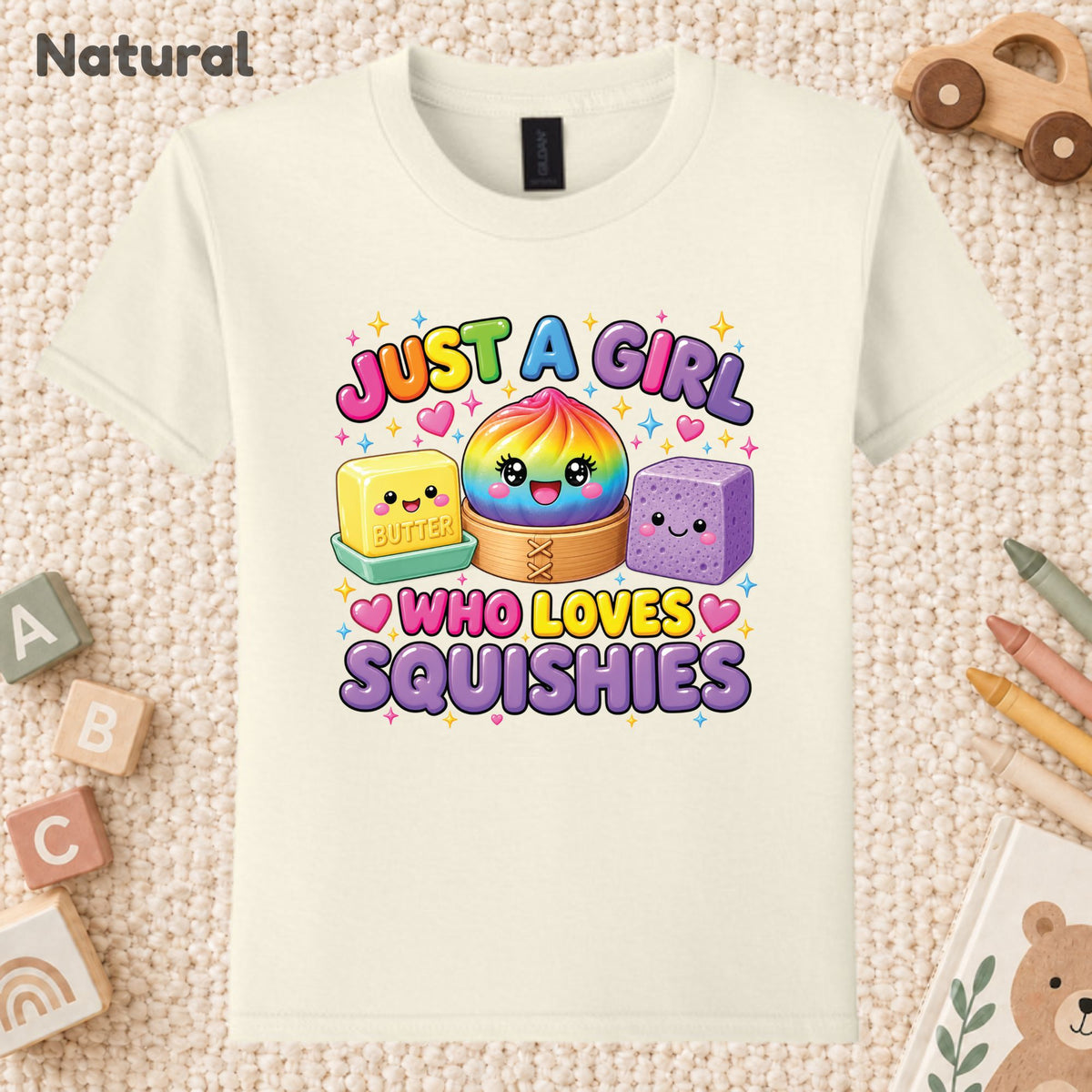 Just a Girl Who Loves Squishies T-Shirt, Cute Kawaii Tee, Squishy Lover Sweatshirt