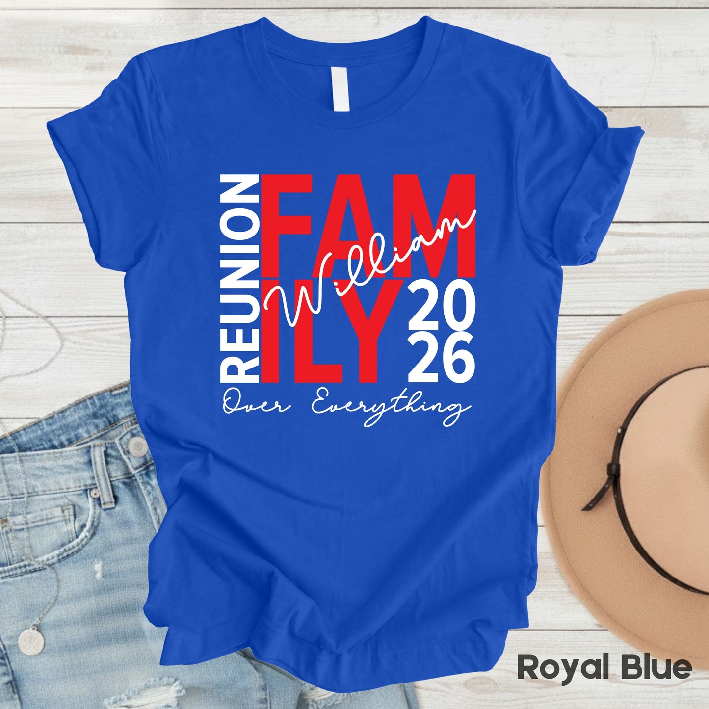 Custom Family Reunion 2026 T Shirts Personalized Family Name Tees