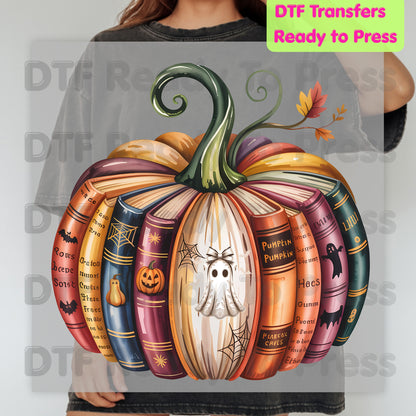 Bookish Pumpkin DTF Transfer Ready to Press