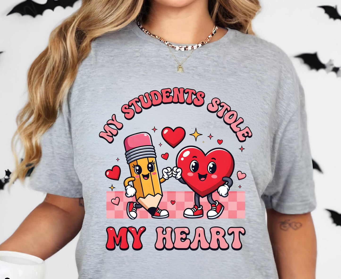 Teacher Premade Gang Sheet School Teacher DTF Transfer ready to Press Teach Love Inspire Heat Transfer for Shirts