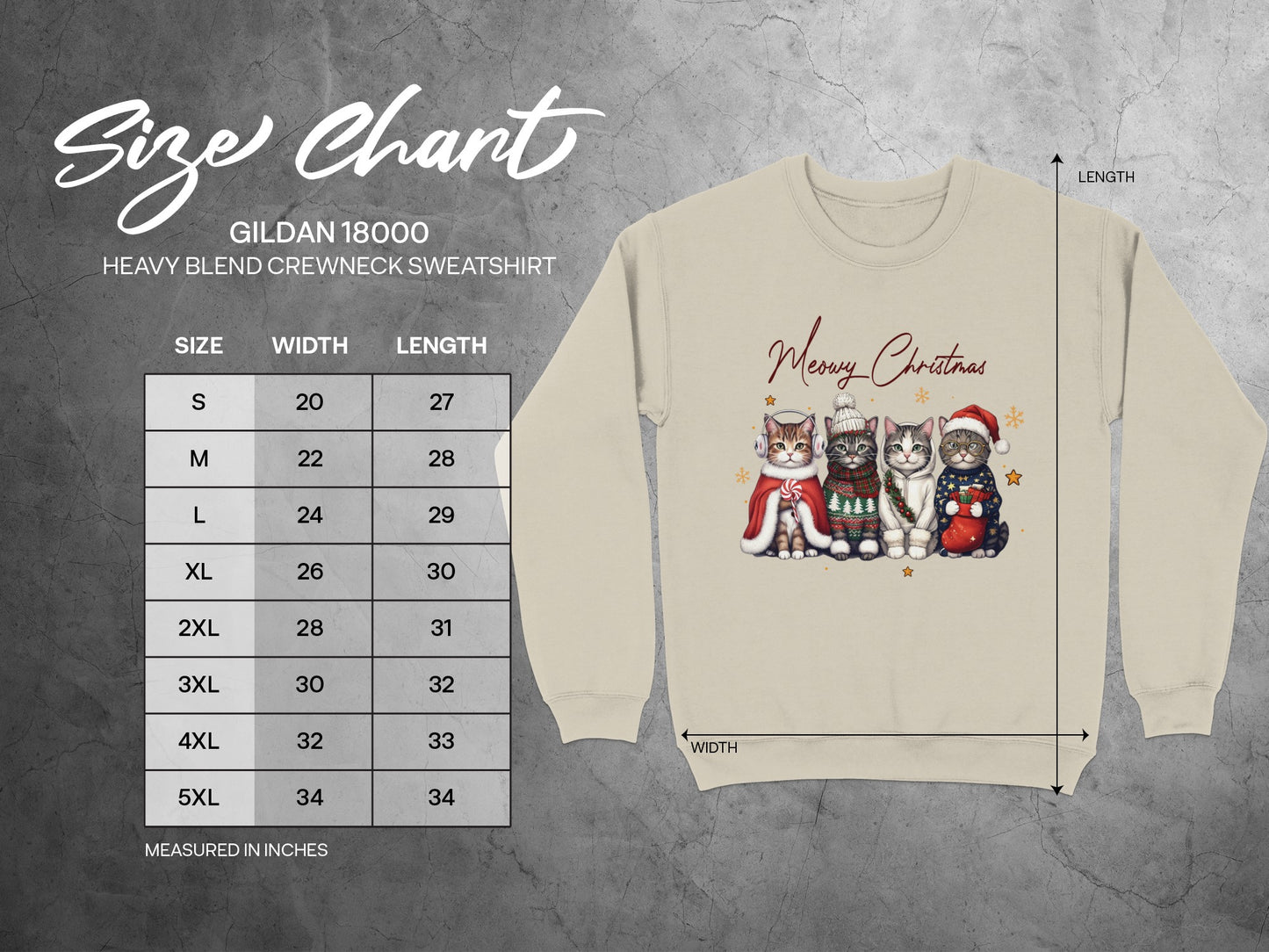 Merry Christmas Cats Sweatshirt Perfect Holiday Gift