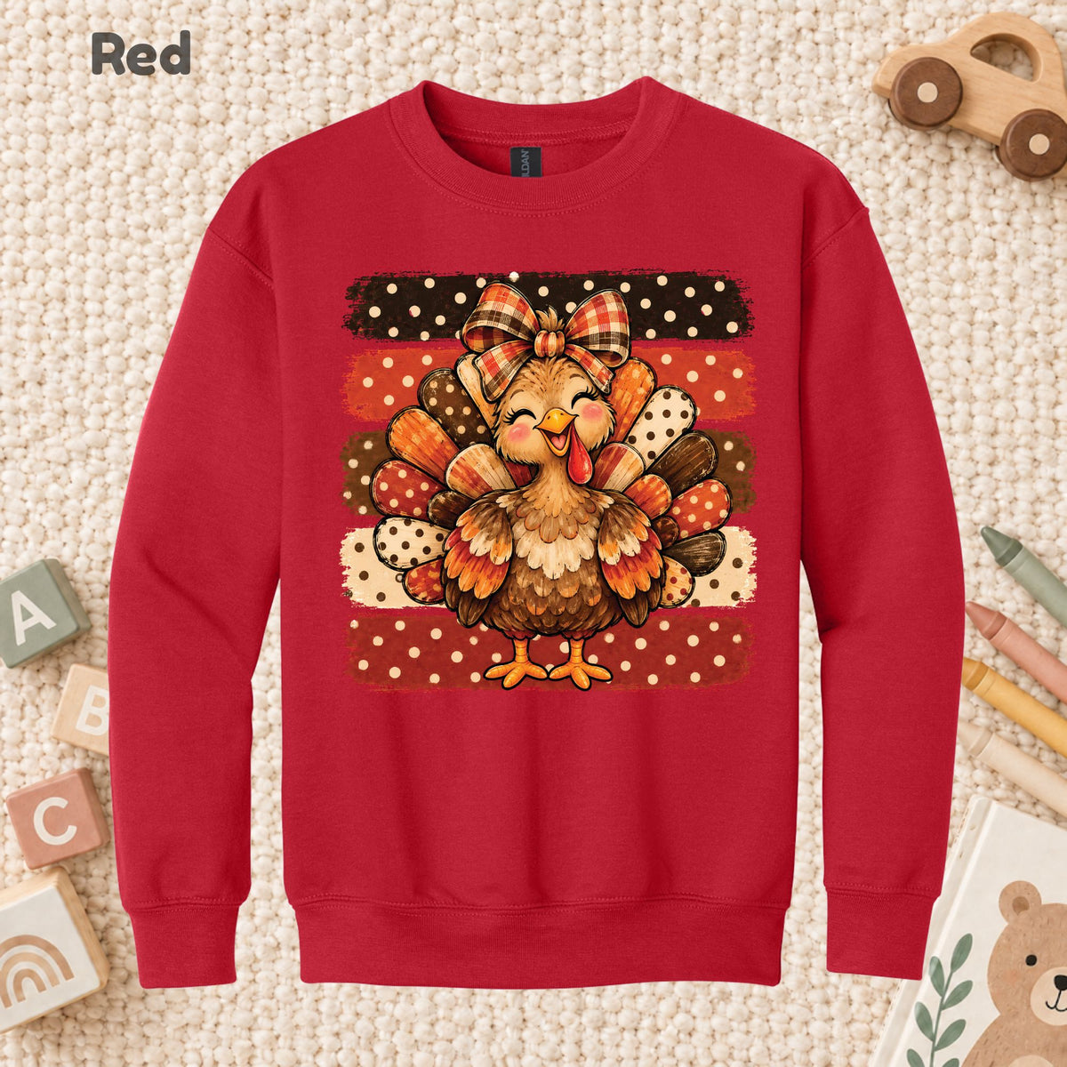 Cute Turkey Bow T-Shirt, Polka Dot Thanksgiving Tee, Striped Fall Sweatshirt