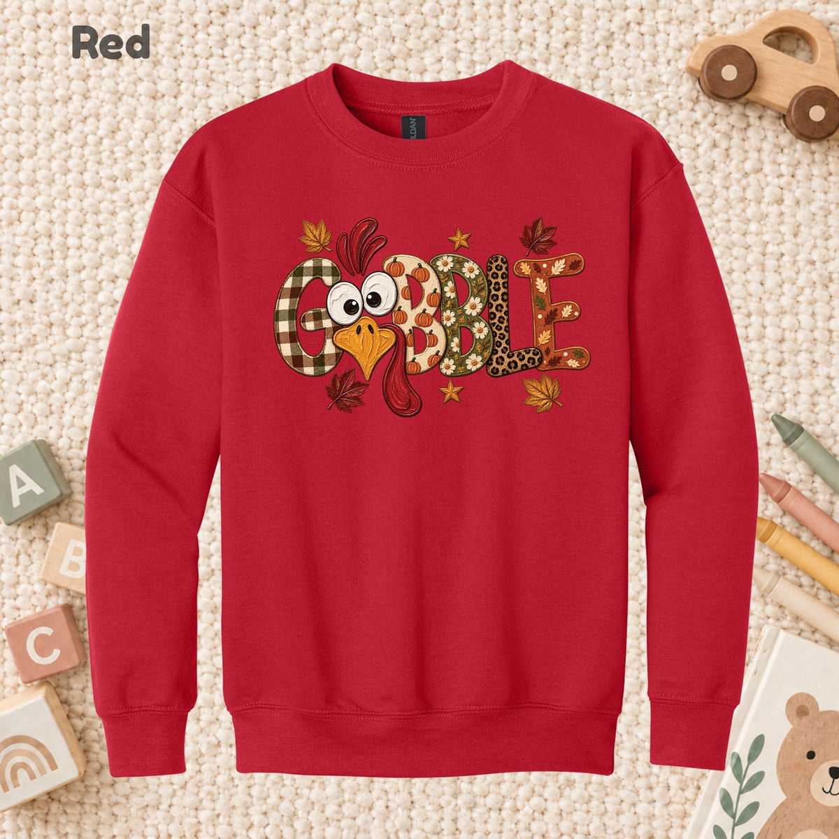Gobble Turkey T-Shirt, Plaid Leopard Thanksgiving Tee, Funny Fall Sweatshirt