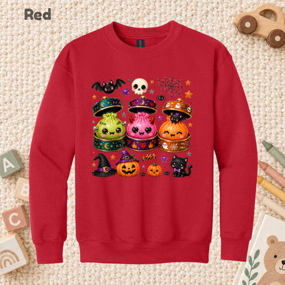 Cute Halloween Dumplings KawaiiT-Shirt, Monster Spooky Season Graphic Tee