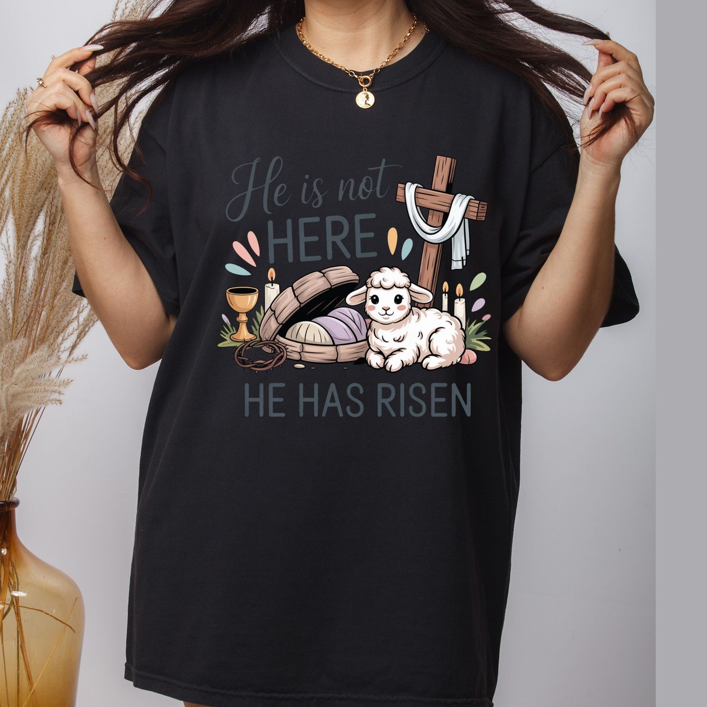 Easter Premade Gang Sheet Christian Easter DTF Gang Sheet Bunny Character Ready For Press Bible Verse Heat Transfer Gang Sheets