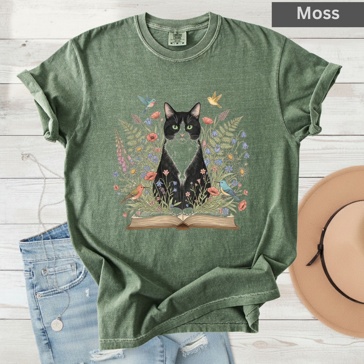 Tuxedo Cat Comfort Colors T Shirt